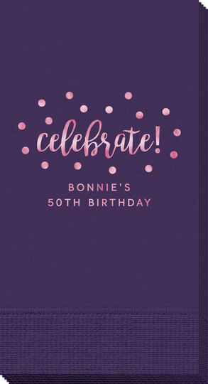 Confetti Dots Celebrate Guest Towels